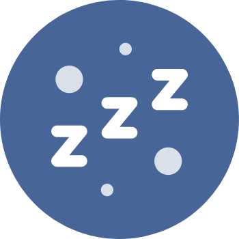 Icon als Symbol für gesunden Schlaf
